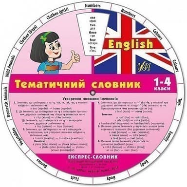 Експрес-словник. English. Тематичний словник. 1-4 кл