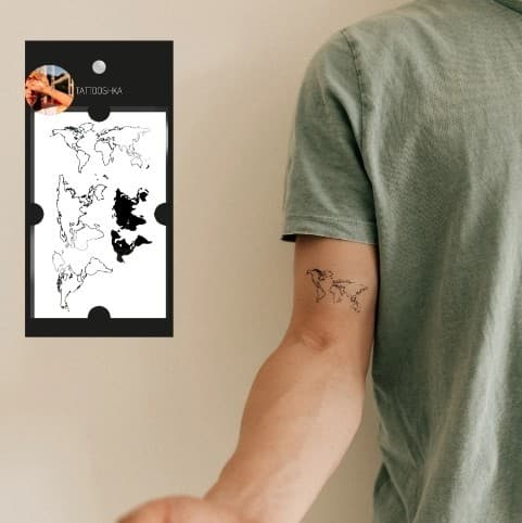 Тату &amp;quot;Карта Світу&amp;quot;, фото - 1