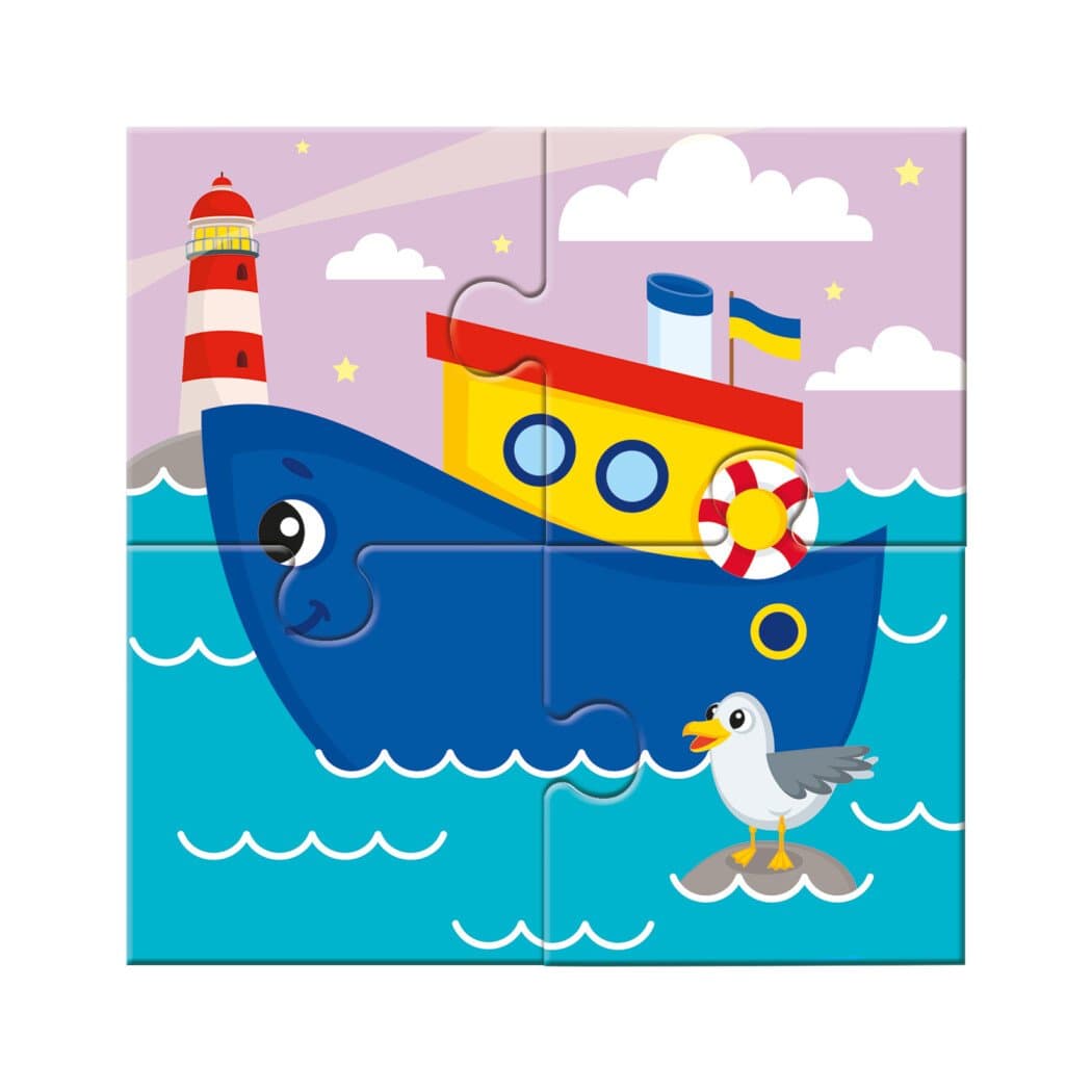 Багаторазова водна розмальовка - пазл. Веселі машинки, фото - 3