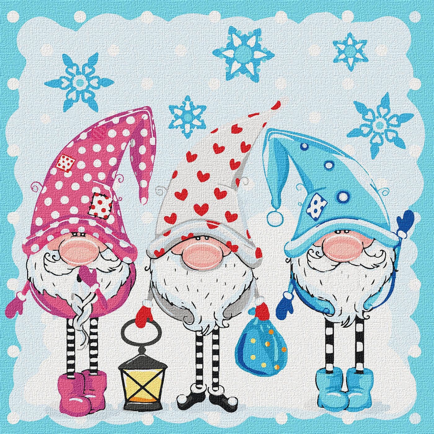 Набір для розпису по номерах. Діти &amp;quot;Маленькі помічники&amp;quot; 40*40см, фото - 1