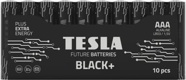 Батарейки Tesla AAA BLACK+ 10 MULTIPACK (LR03 / SHRINK) 10 шт
