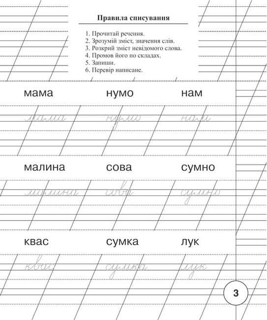 НУШ 1 клас. Українська мова. Зошит для списування. Будна Тетяна. , фото - 2