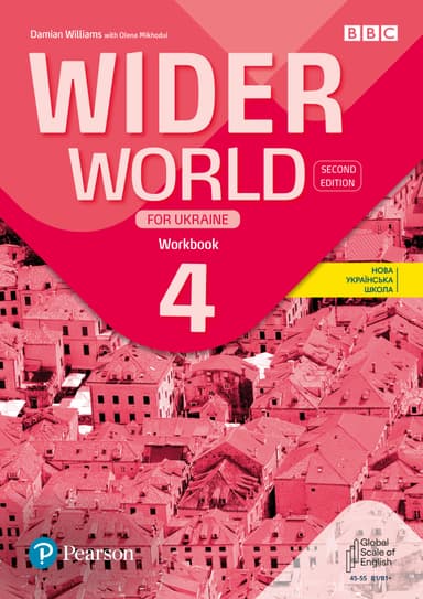 Wider World for Ukraine 4 Workbook +App