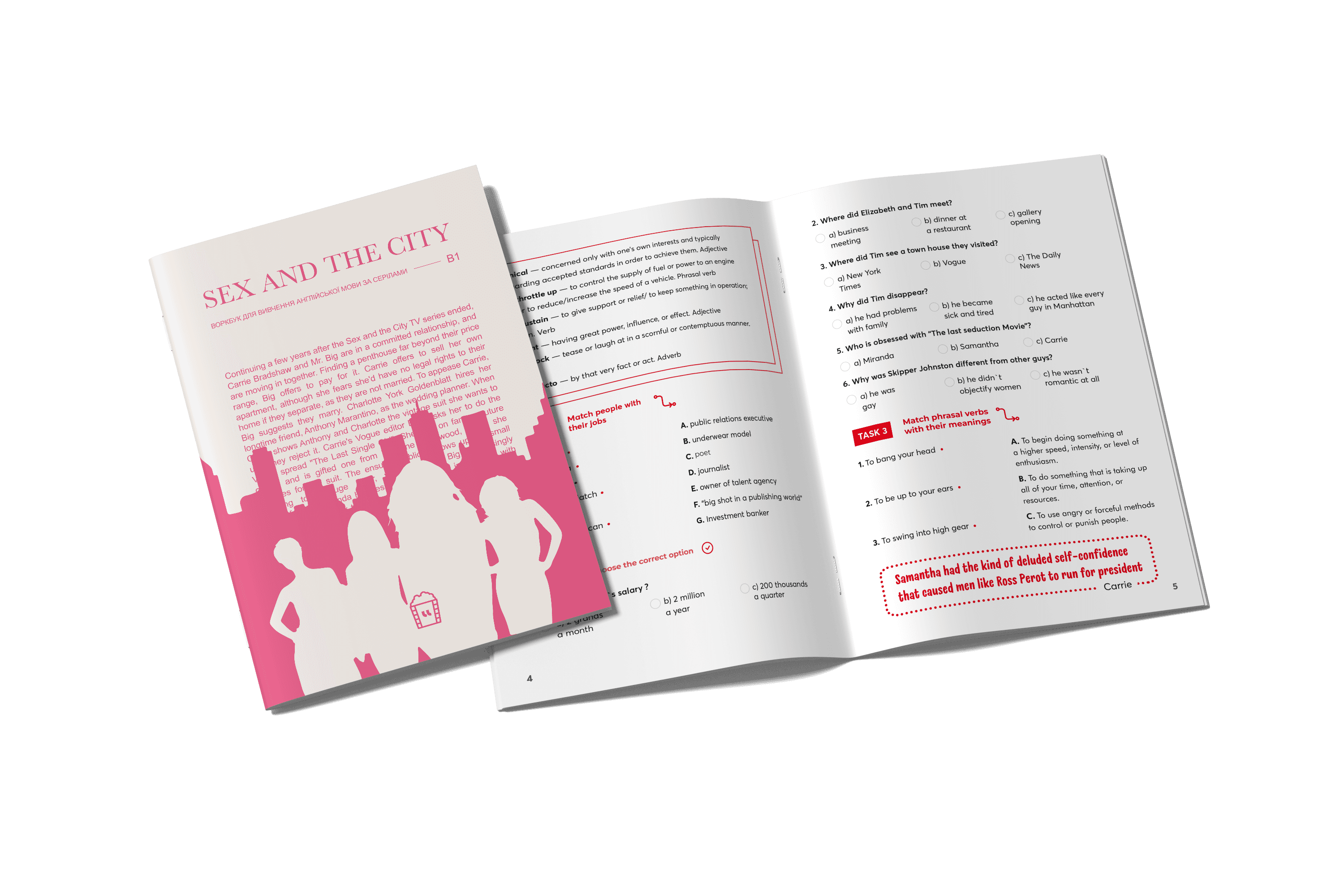 Воркбук для вивчення англійської мови за серіалами. Sex and The City (B1), фото - 2