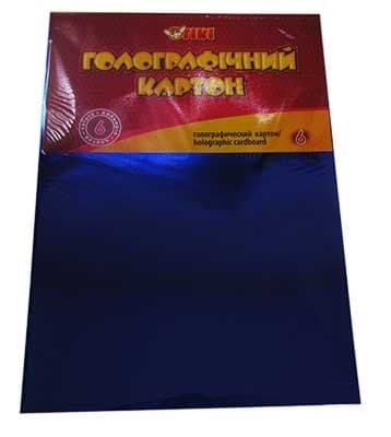 Картон кольоровий А4 6кол металізований голографічності 250г/м2 50915-TK