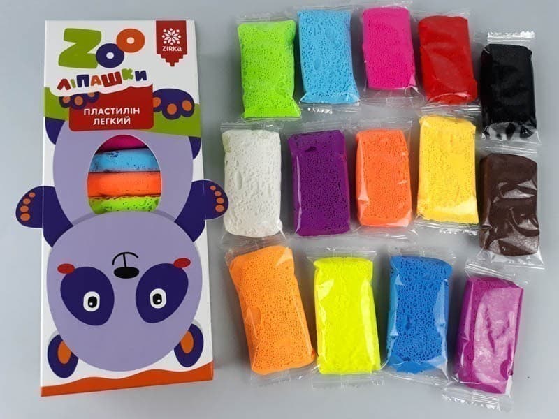 Пластилін легкий ZOOліпашки Панда 6г/14кол/14ст, фото - 2