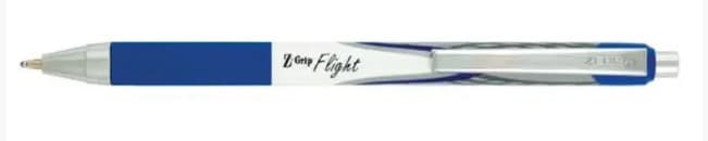 Ручка кульк Zebra син Z-Grip Flight 0.7mm White&amp;Blue, фото - 1