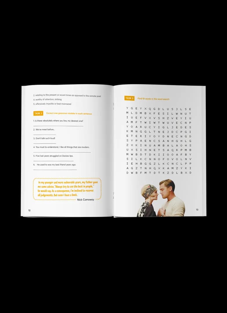 Воркбук для вивчення англійської мови за фільмом The Great Gatsby (А2), фото - 2