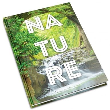Блокнот А4 Арка з водоспадом Тверда обкладинка 96 аркушів Клітинка
