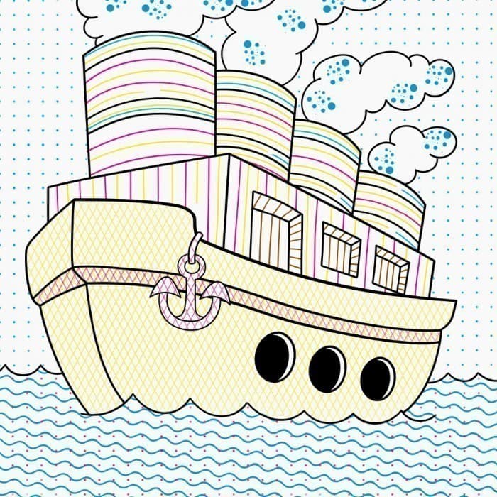 Нові водяні розмальовки. Транспорт, фото - 3