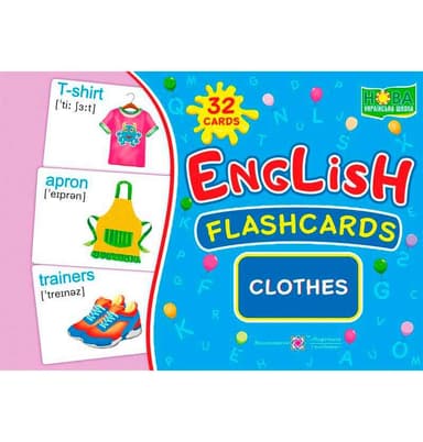 НУШ Набір карток English flashcards Clothes