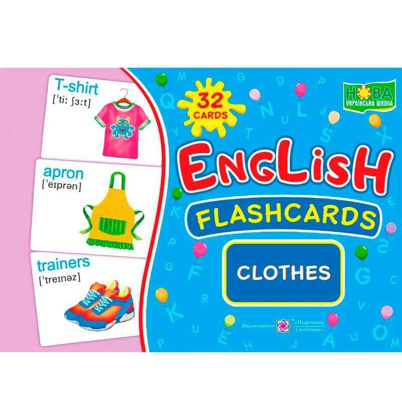 НУШ Набір карток English flashcards Clothes, фото - 1