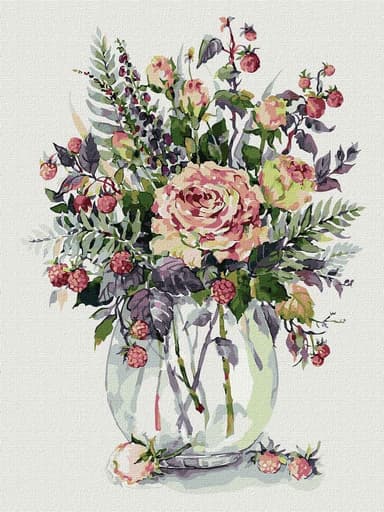 Набір для розпису по номерах. &amp;quot;Духмяний букет&amp;quot; 30*40см