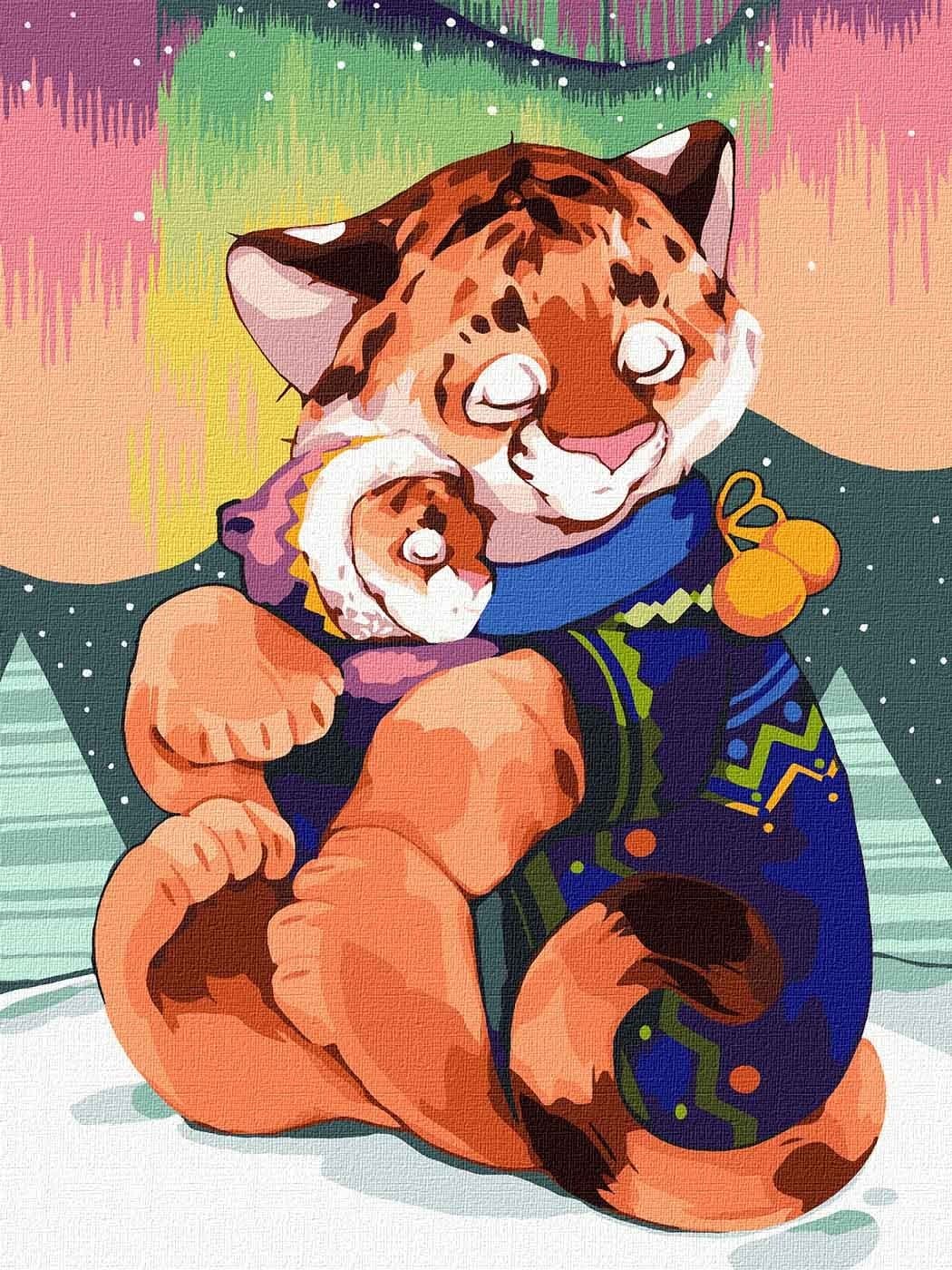 Набір для розпису по номерах. &amp;quot;Зігріваючі обійми&amp;quot; 30*40см, фото - 1