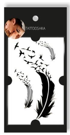 Тату &amp;quot;3 пера&amp;quot;, фото - 2