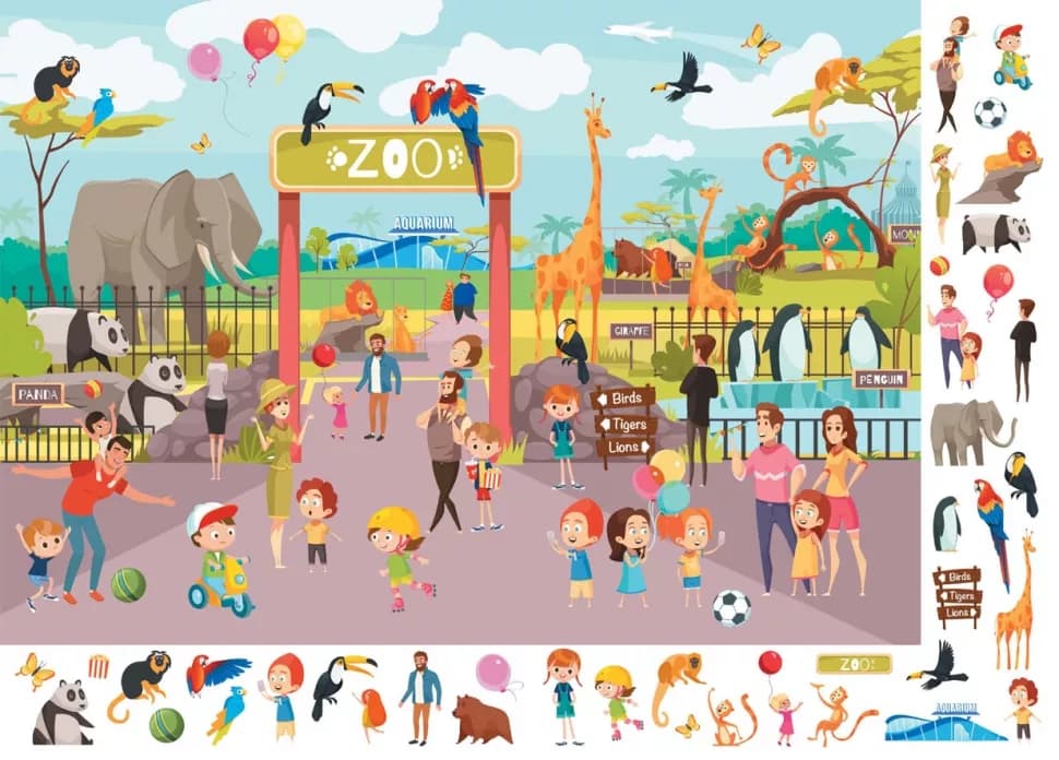 Книга-картонка &amp;quot;Великий віммельбух. Зоопарк&amp;quot;, фото - 3