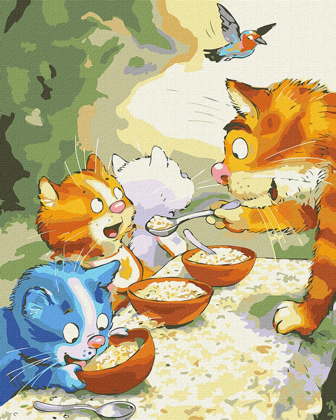 Набір для розпису по номерах. &amp;quot;Ще ложечку!&amp;quot; 40х50см, фото - 1