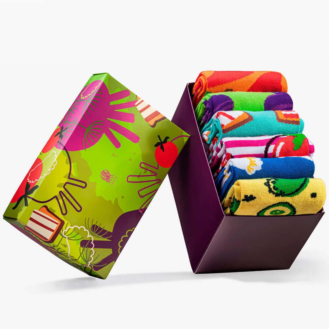 Набір шкарпеток Їжа (Yummy box) M 40-42, фото - 1