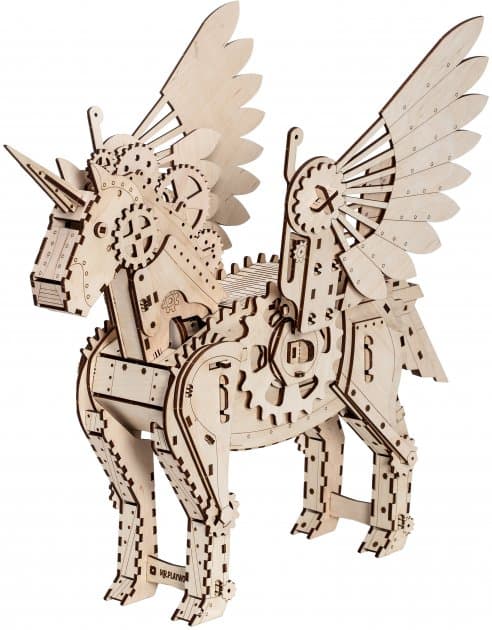 Механічна дерев&#39;яна 3D-модель &amp;quot;Механічний єдиноріг &amp;quot;S&amp;quot;, фото - 2