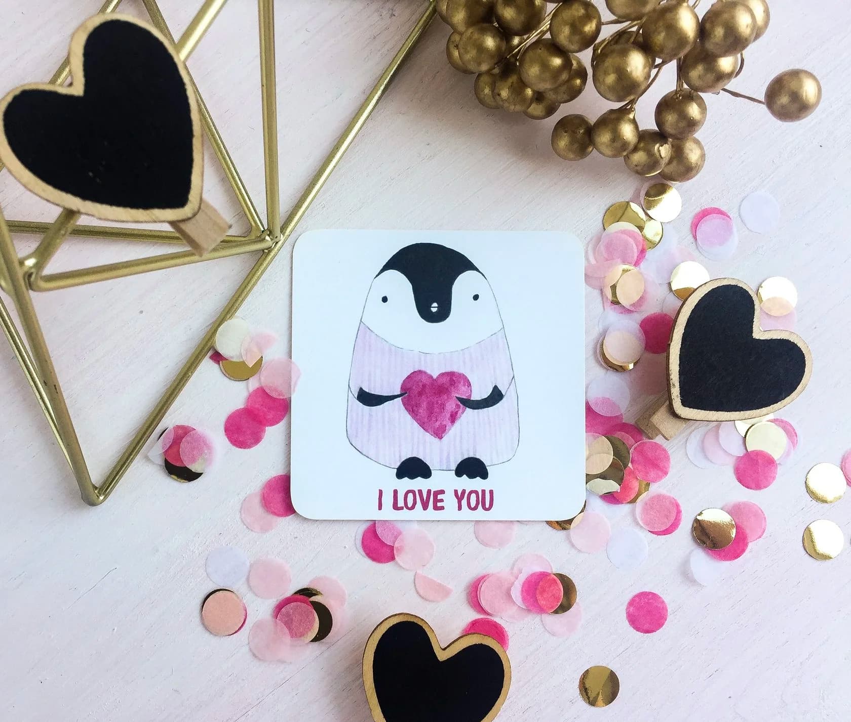 Міні листівка Пінгвін, фото - 1