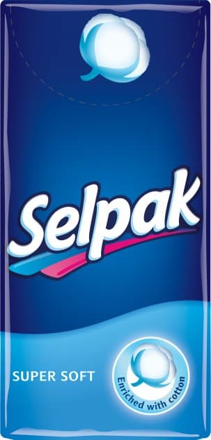 Хусточка кишенькова Selpak гігієніч. стандарт 10*10, фото - 1