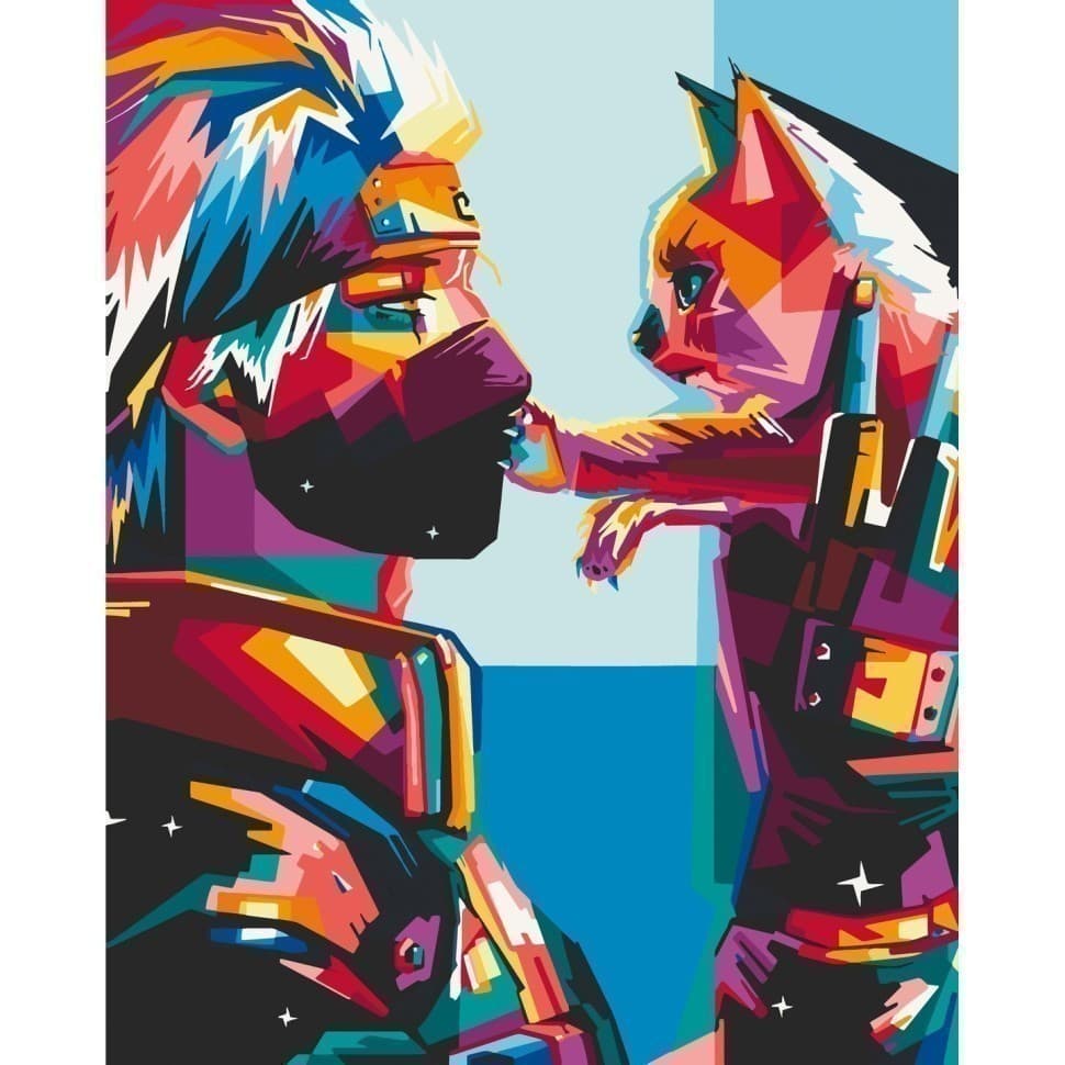 Набір для розпису &amp;quot;Какаши.Фан-арт&amp;quot; 40*50 см, фото - 1