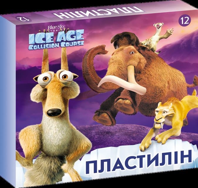 Пластилін  Серія Ice Age 12 кольорів, фото - 1
