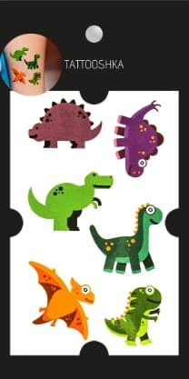 Тату &amp;quot;Фіолетові динозаврики&amp;quot;, фото - 3