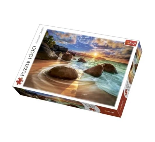 Пазли - (1000 елм.) - &amp;quot;Пляж Самундра&amp;quot;, (Індія) / Trefl, фото - 1