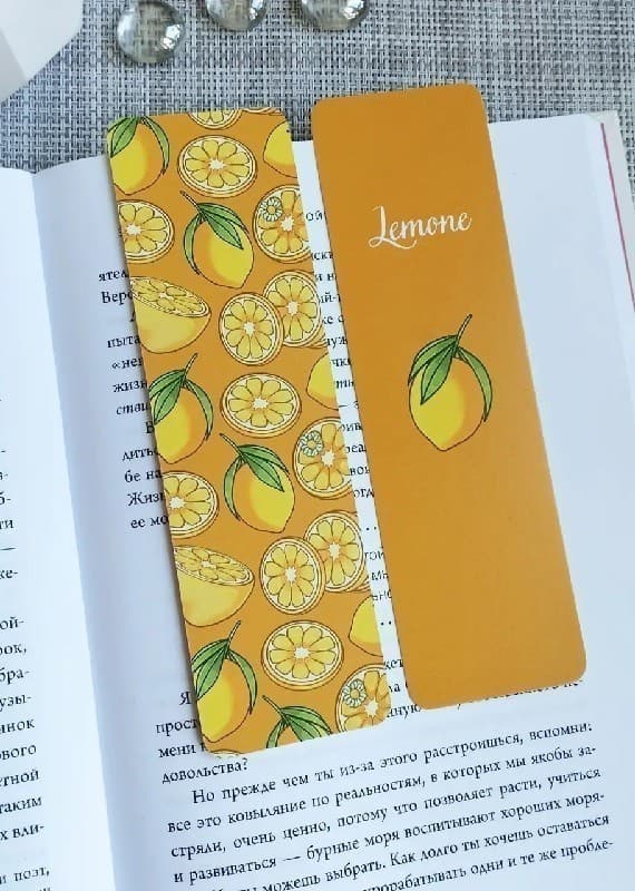 Закладка двухстороння для книги «Lemons», фото - 2