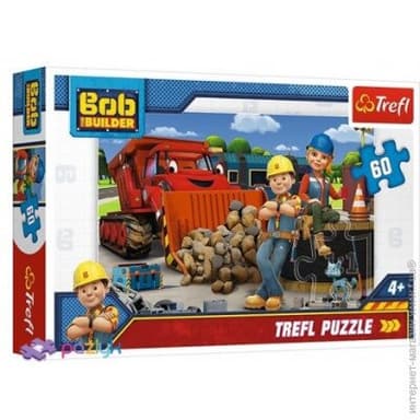 Пазли - (60 елм.) - &amp;quot;Боб і Венді&amp;quot;/ Будівельник Боб