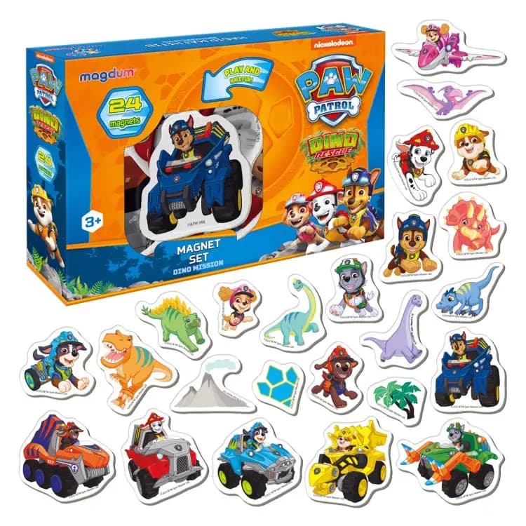 Набір магнітів Магнітна картина Щенячий патруль Динопригода ML4034-35, фото - 1