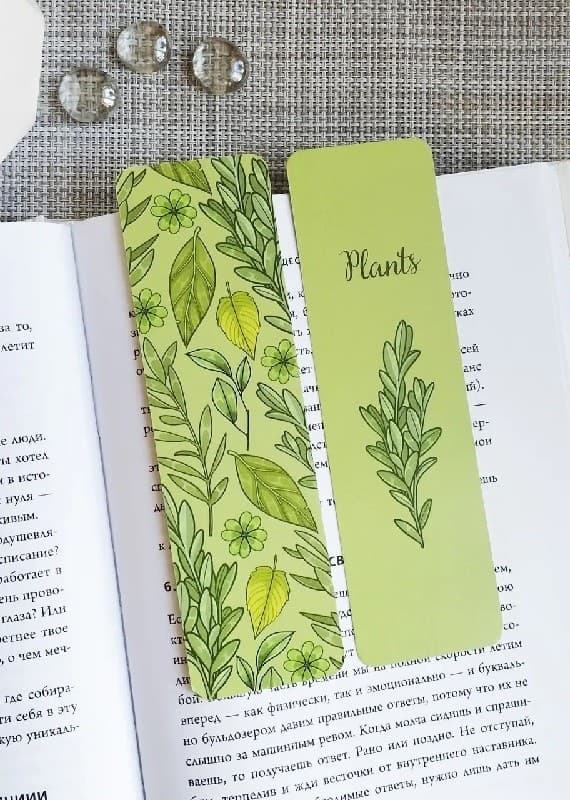 Закладка двухстороння для книги «Plants», фото - 2