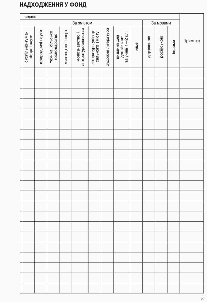 ШД бібл Книга сумарного обліку бібліотечного фонду, фото - 3