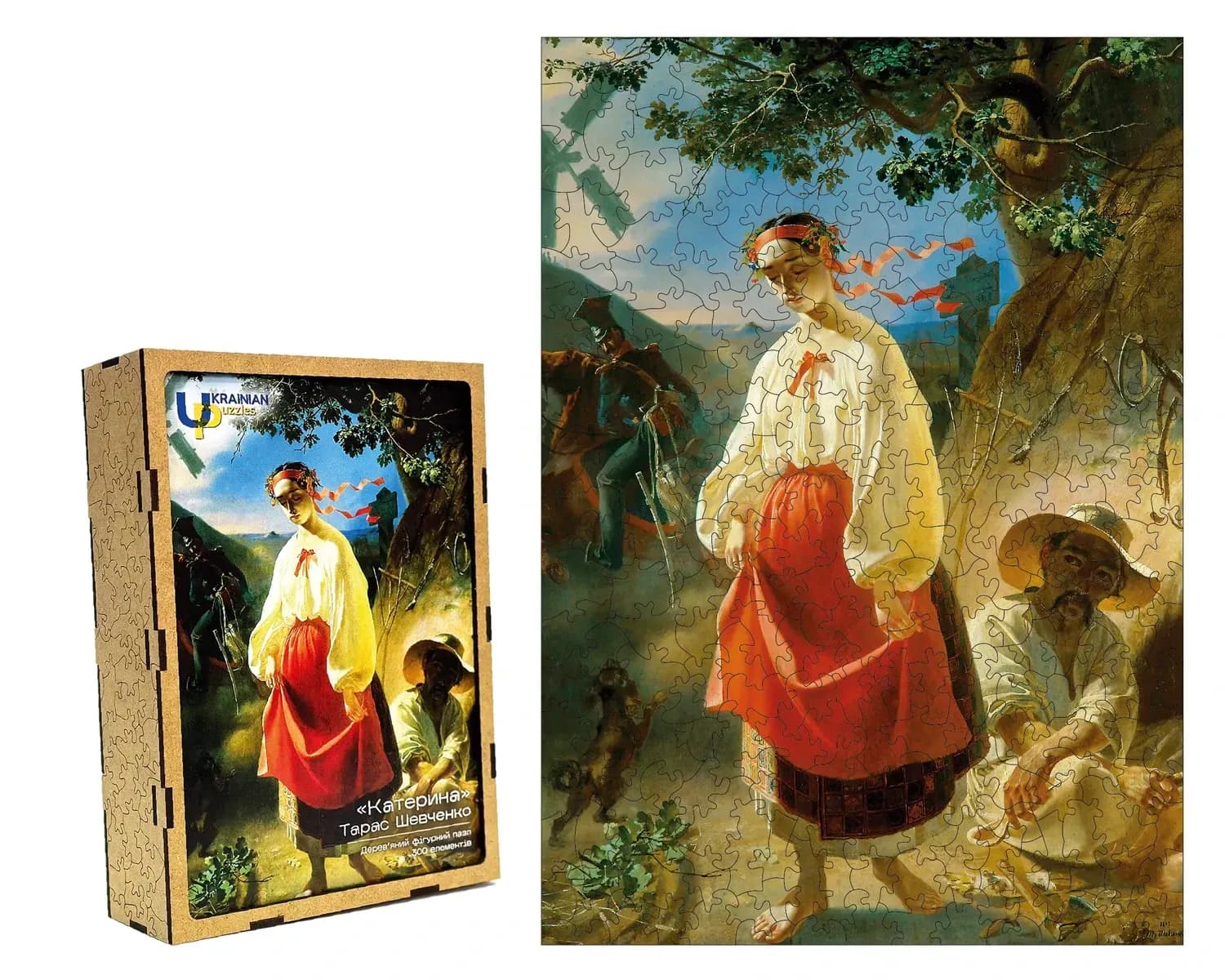 Пазл дерев&#39;яний &amp;quot;Катерина. Тарас Шевченко&amp;quot;, фото - 2