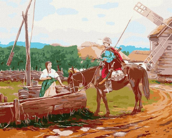 Набір для розпису по номерах. &amp;quot;Повернувшись додому&amp;quot; 40х50см, фото - 1