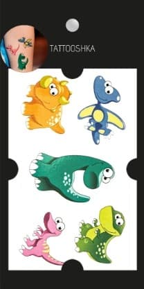 Тату &amp;quot;Ніжні динозаврики&amp;quot;, фото - 3