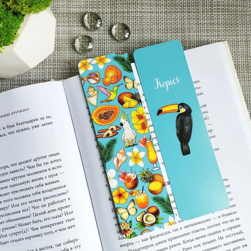 Закладка двухстороння для книги «Tropics», фото - 2