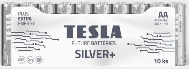 Батарейка TESLA BATTERIES AA SILVER+10 MULTIPACK( LR06/SHRINK 10шт.), фото - 1