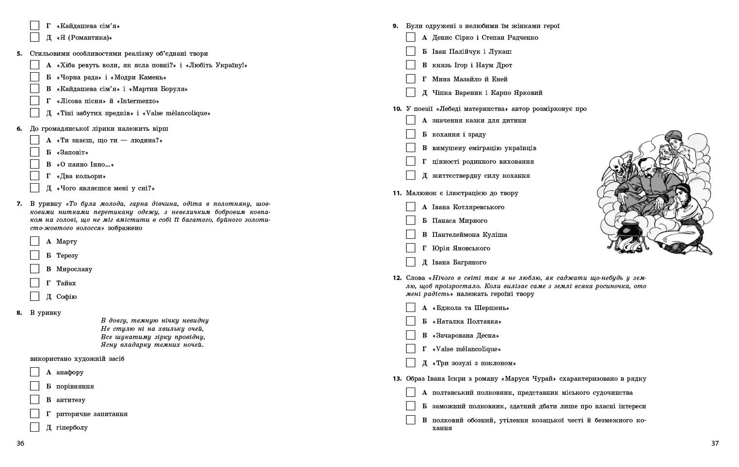 НМТ. Українська література. Тестовий зошит. 2026, фото - 3