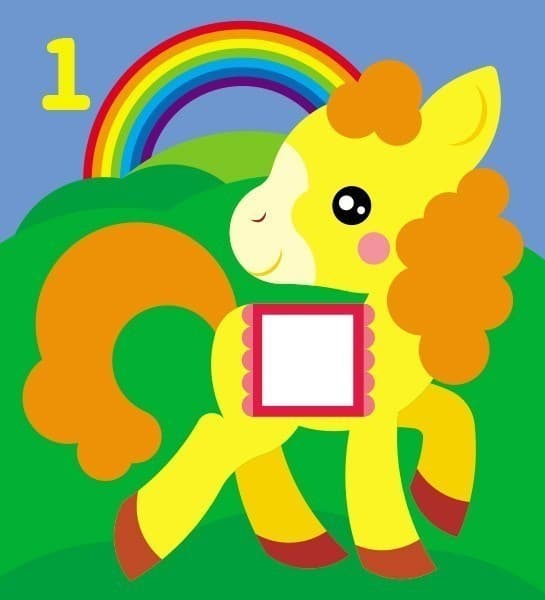 Мозаїка з наліпок. Для дітей від 3 років. Квадратики, фото - 2