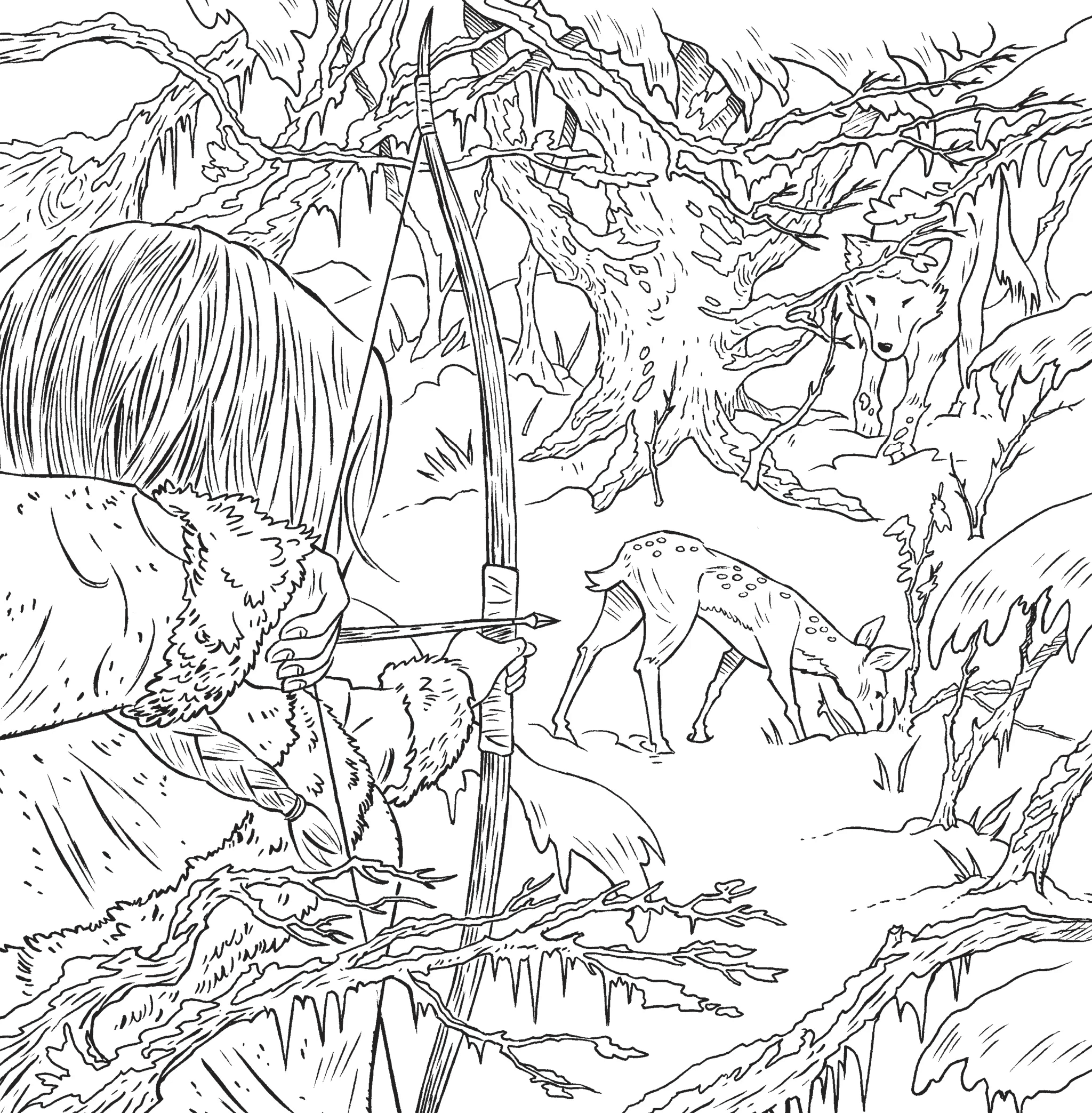 Двір шипів і троянд. Розмальовка, фото - 2