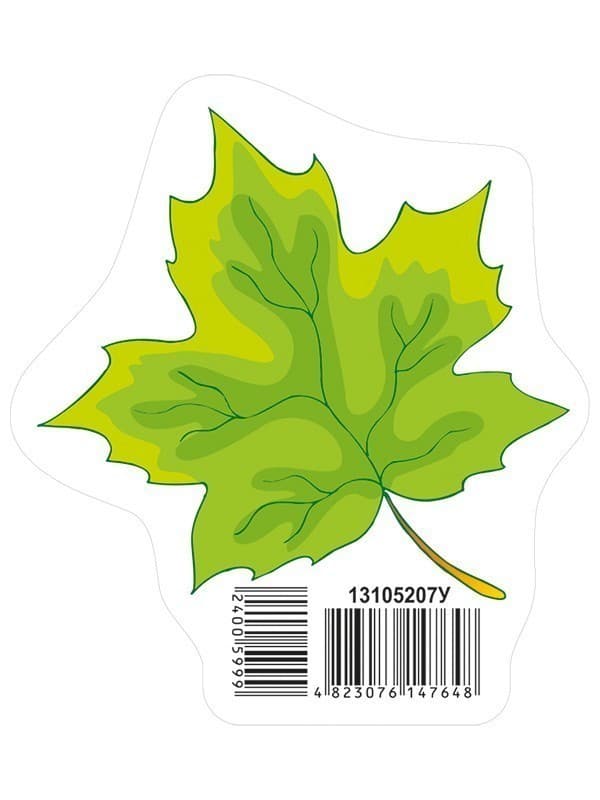 Прикраса.Осінній листок зелений, фото - 1