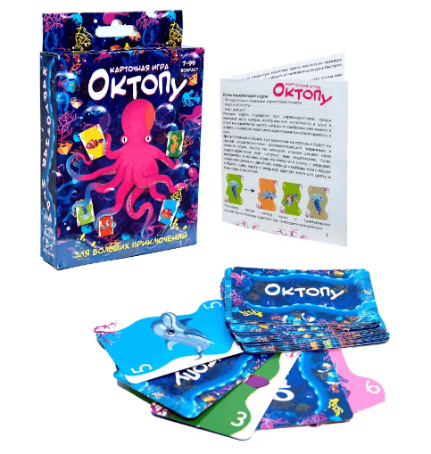 Настільна гра (рос) &amp;quot;Октопу&amp;quot;, в кор-ці 9,1-11,5-2,3 см, фото - 1