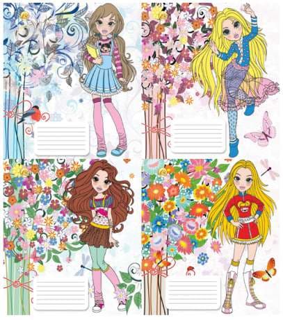 Тетрадь 12 л кл цветн офсет, фото - 1