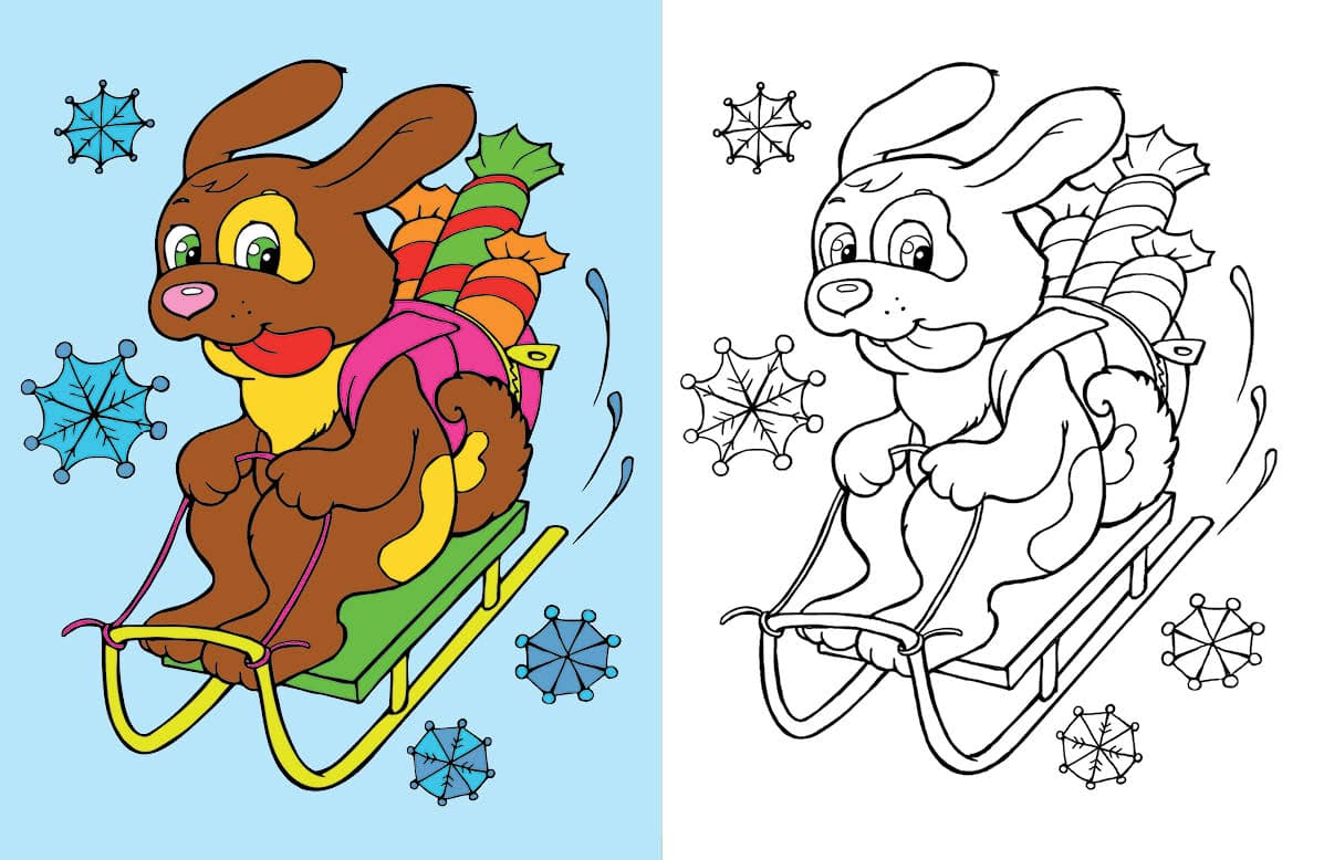 Подивись і розфарбуй. Новий рік, фото - 2