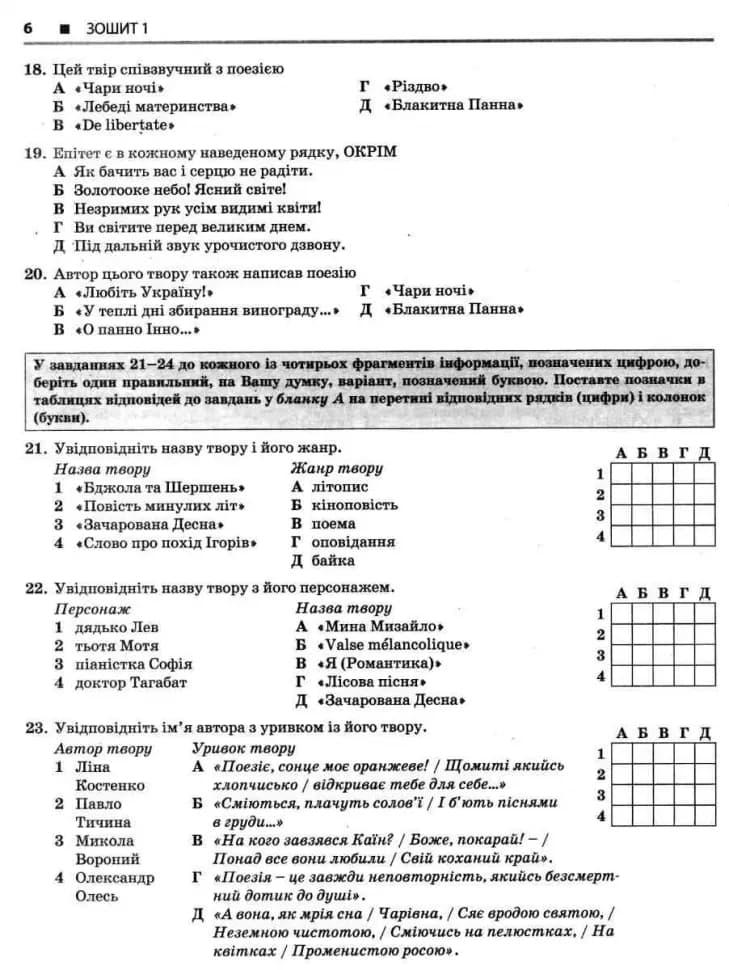 ЗНО 2024 Українська мова і література. Типові тестові завдання., фото - 3