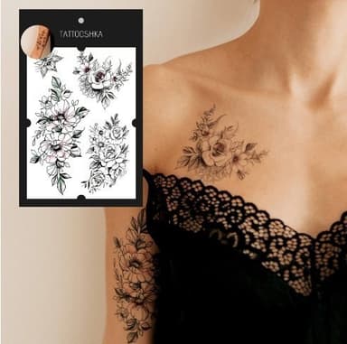 Тату &amp;quot;Три трояндові гілочки&amp;quot;