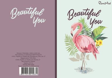 Блокнот А 5, 80 л. цв. кл. Flamingo blue ассорт.