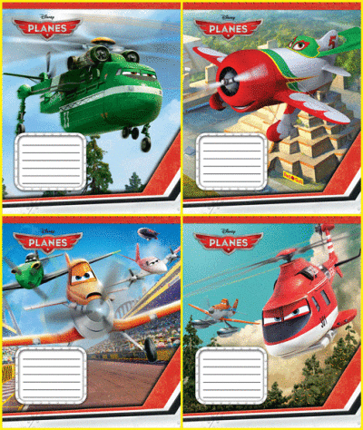 Комплект зошитів В5. Серія &amp;quot;Planes&amp;quot; (20 шт. в комплекті), фото - 1